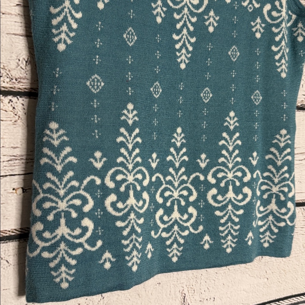Icelandic Design wool blend Nordic Fair isle sweater vest - Picture 6 of 13